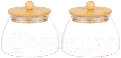 Набор емкостей для хранения Elan Gallery Crystal glass / 360102 - фото