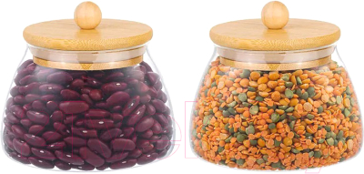 Набор емкостей для хранения Elan Gallery Crystal glass / 360102