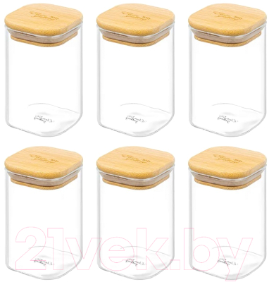 Набор емкостей для хранения Elan Gallery Crystal glass / 360109