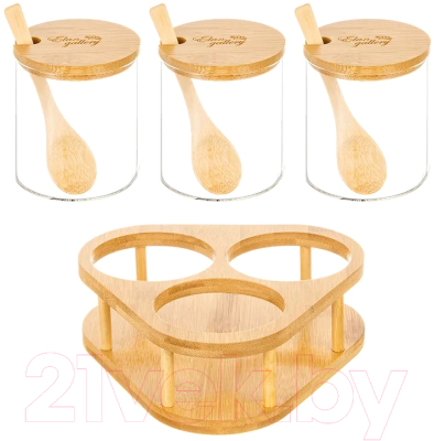 Набор емкостей для хранения Elan Gallery Crystal glass / 360128