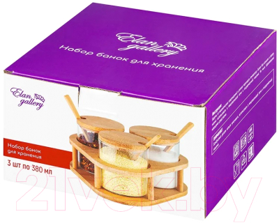 Набор емкостей для хранения Elan Gallery Crystal glass / 360128