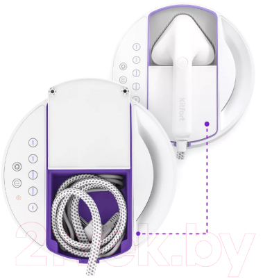 Отпариватель Kitfort KT-9110-1 (белый/фиолетовый)