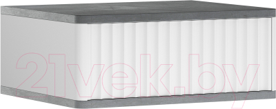 Прикроватная тумба Shtabe Royal 5000 эко (белый/металл бруклин)