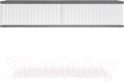 Тумба Shtabe Royal 5010 эко (белый/металл бруклин)