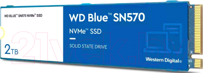 SSD диск Western Digital Blue SN570 2TB (WDS200T3B0C) - фото