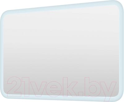 Зеркало Пекам Marta 80x50 / marta-80x50scl (с подсветкой, сенсором на прикосновение и часами) - фото