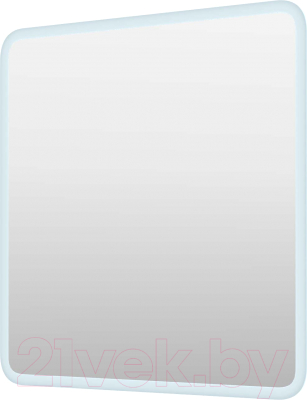 Зеркало Пекам Marta 60x60 / marta-60x60scl (с подсветкой, сенсором на прикосновение и часами) - фото