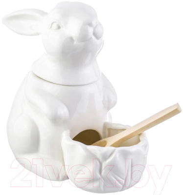 Емкость для хранения Elan Gallery Заяц / 540304 (белый)