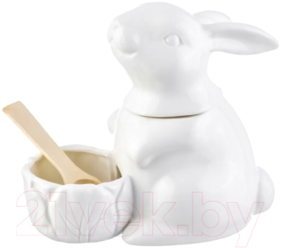 Емкость для хранения Elan Gallery Заяц / 540304 (белый)