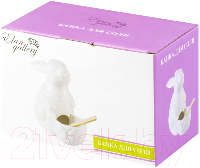 Емкость для хранения Elan Gallery Заяц / 540304 (белый)