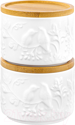 Емкость для хранения Elan Gallery Птички на ветке / 540315 - фото