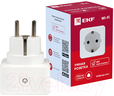 Умная розетка EKF Сonnect Wi-Fi / RCS-1-WF