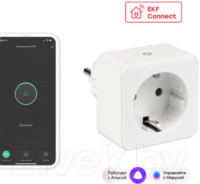 Умная розетка EKF Сonnect Wi-Fi / RCS-1-WF