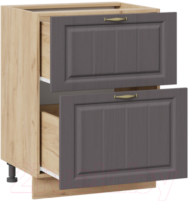 Шкаф-стол кухонный ТриЯ Лина 1Н6Я2 (дуб крафт золотой/графит)