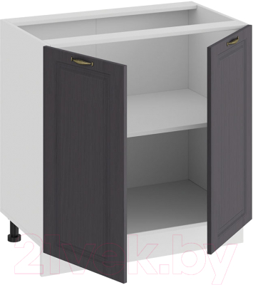 Шкаф-стол кухонный ТриЯ Лина 1Н8 (белый/графит)
