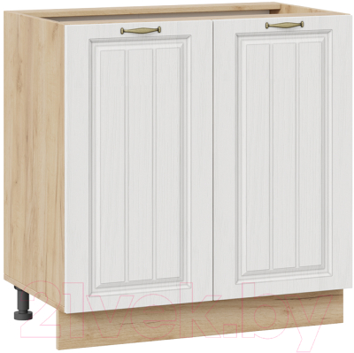 Шкаф-стол кухонный ТриЯ Лина 1Н8 (дуб крафт золотой/белый) - фото