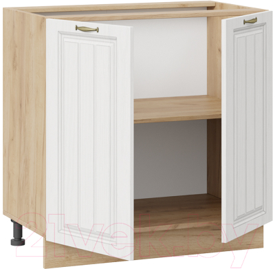 Шкаф-стол кухонный ТриЯ Лина 1Н8 (дуб крафт золотой/белый)