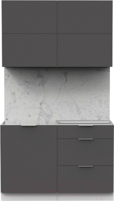 Готовая кухня Интермебель Микс Топ-31 1.2м без столешницы - фото