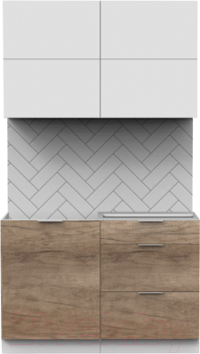 Готовая кухня Интермебель Микс Топ-31 1.2м без столешницы - фото