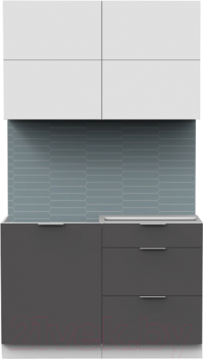 Готовая кухня Интермебель Микс Топ-31 1.2м без столешницы - фото