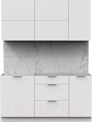 Готовая кухня Интермебель Микс Топ-32 1.6м без столешницы - фото