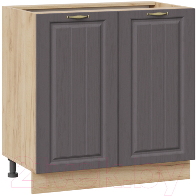 Шкаф-стол кухонный ТриЯ Лина 1Н8 (дуб крафт золотой/графит) - фото