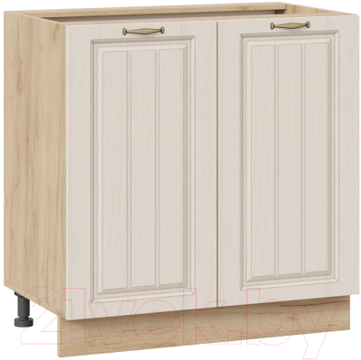 Шкаф-стол кухонный ТриЯ Лина 1Н8 (дуб крафт золотой/кремовый) - фото