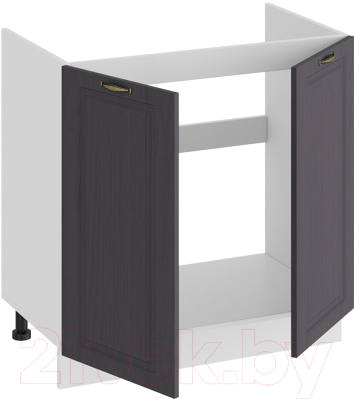 Шкаф под мойку ТриЯ Лина 1Н8М (белый/графит)