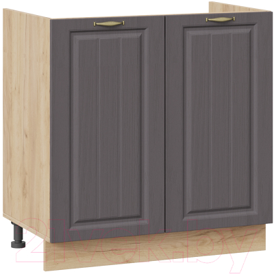 Шкаф под мойку ТриЯ Лина 1Н8М (дуб крафт золотой/графит) - фото