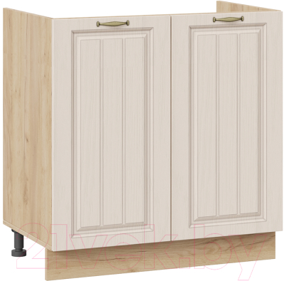 Шкаф под мойку ТриЯ Лина 1Н8М (дуб крафт золотой/крем) - фото