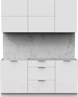 Готовая кухня Интермебель Микс Топ-33 1.7м без столешницы - фото