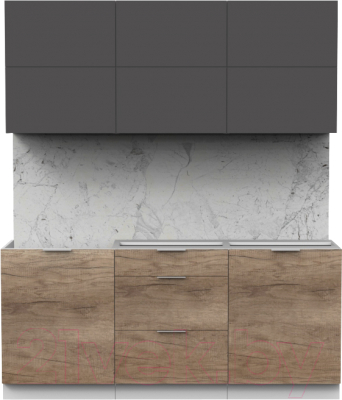 Готовая кухня Интермебель Микс Топ-34 1.8м без столешницы - фото