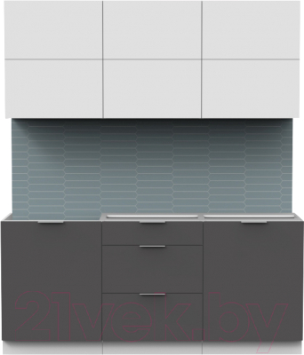 Готовая кухня Интермебель Микс Топ-34 1.8м без столешницы - фото