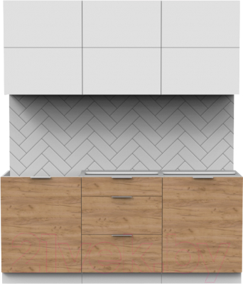 Готовая кухня Интермебель Микс Топ-34 1.8м без столешницы - фото