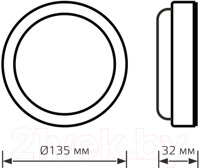 Светильник ЖКХ Gauss Hall 193411208