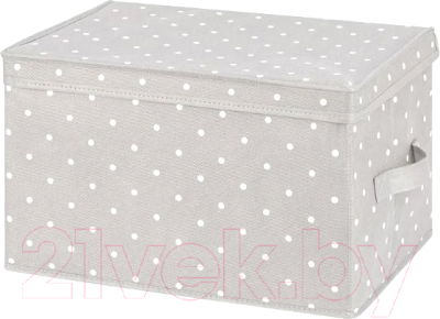 Коробка для хранения El Casa 490320 (серый горошек) - фото