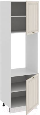 Шкаф-пенал кухонный ТриЯ Лина 1П6 (белый/крем)