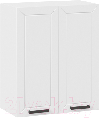 Шкаф навесной для кухни ТриЯ Лорас 1В6 (белый/холст белый) - фото