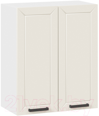 Шкаф навесной для кухни ТриЯ Лорас 1В6 (белый/холст брюле) - фото