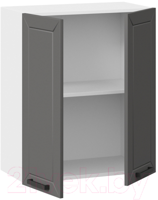 Шкаф навесной для кухни ТриЯ Лорас 1В6 (белый/холст вулкан)