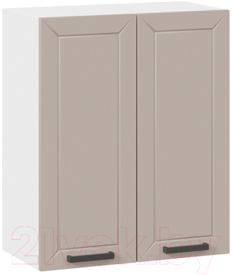 Шкаф навесной для кухни ТриЯ Лорас 1В6 (белый/холст латте) - фото