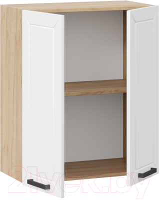 Шкаф навесной для кухни ТриЯ Лорас 1В6 (дуб крафт золотой/холст белый)