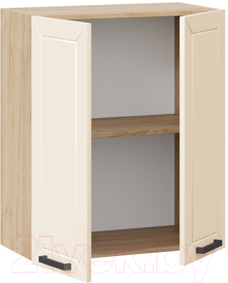 Шкаф навесной для кухни ТриЯ Лорас 1В6 (дуб крафт золотой/холст брюле)