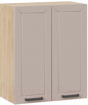 Шкаф навесной для кухни ТриЯ Лорас 1В6 (дуб крафт золотой/холст латте) - фото