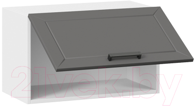 Шкаф под вытяжку ТриЯ Лорас 1В6Г (белый/холст вулкан)