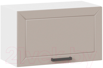 Шкаф под вытяжку ТриЯ Лорас 1В6Г (белый/холст латте) - фото