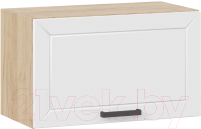 Шкаф под вытяжку ТриЯ Лорас 1В6Г (дуб крафт золотой/холст белый) - фото