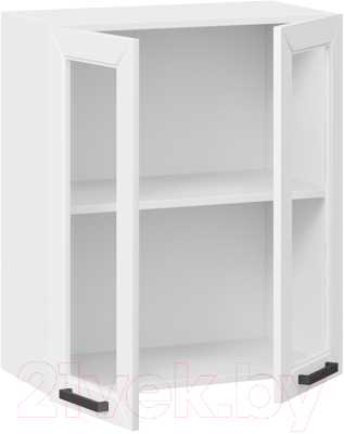 Шкаф навесной для кухни ТриЯ Лорас 1В6С (белый/холст белый)