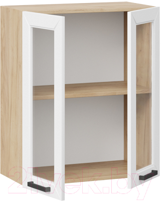 Шкаф навесной для кухни ТриЯ Лорас 1В6С (дуб крафт золотой/холст белый)