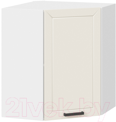 Шкаф навесной для кухни ТриЯ Лорас 1В6У (белый/холст брюле) - фото